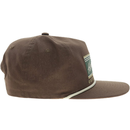 Hooey Carrizo 5-Panel Trucker Hat with Green/Tan Hooey Buck Logo