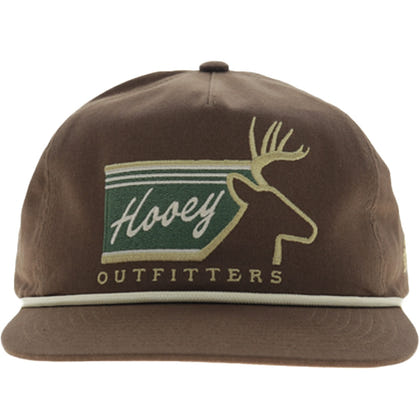 Hooey Carrizo 5-Panel Trucker Hat with Green/Tan Hooey Buck Logo
