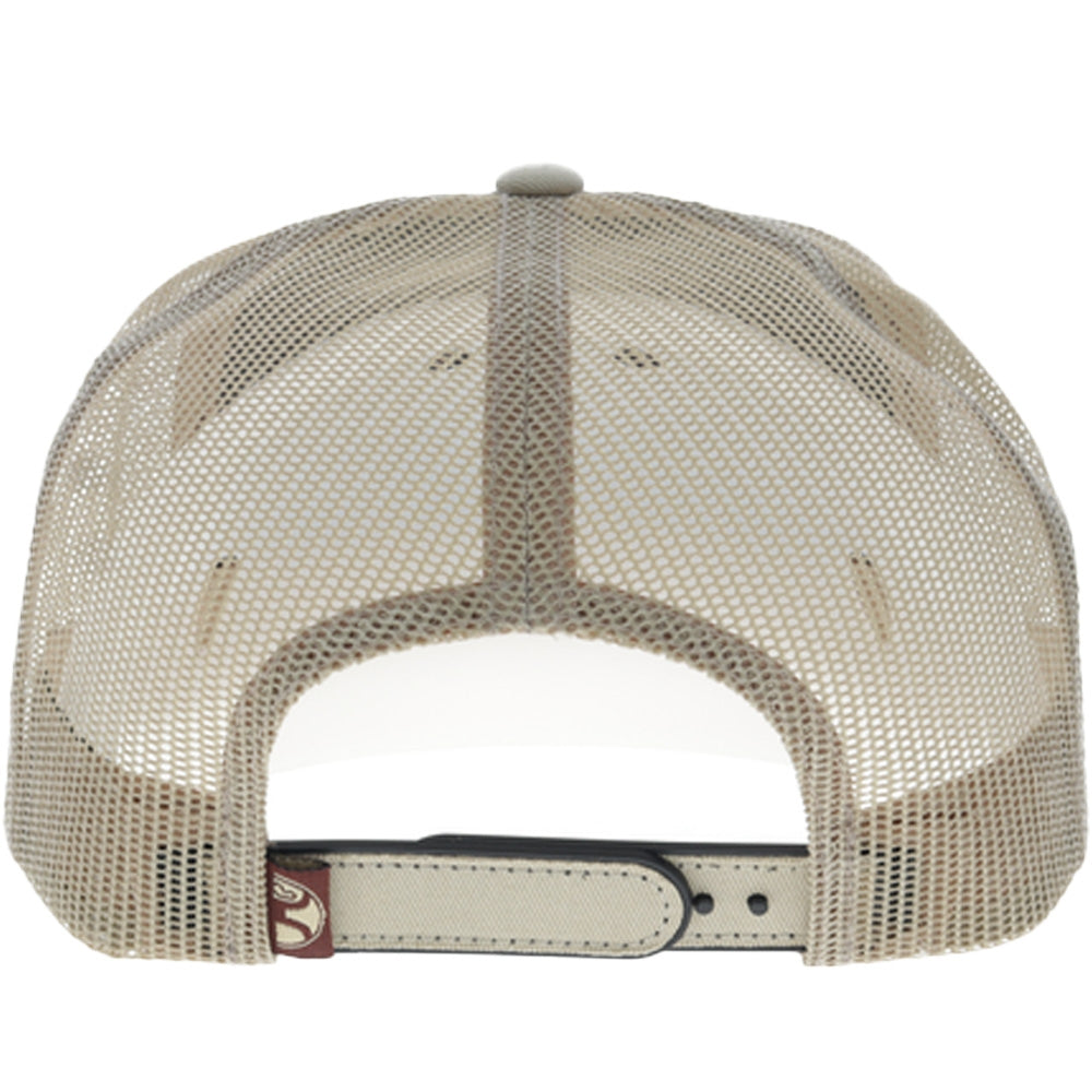 Hooey Buck Hard 5-Panel Trucker Hat with Brown Buckin' Hard Embroidery Logo