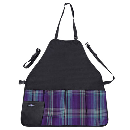 Kensington Grooming Apron Blue Ice Plaid