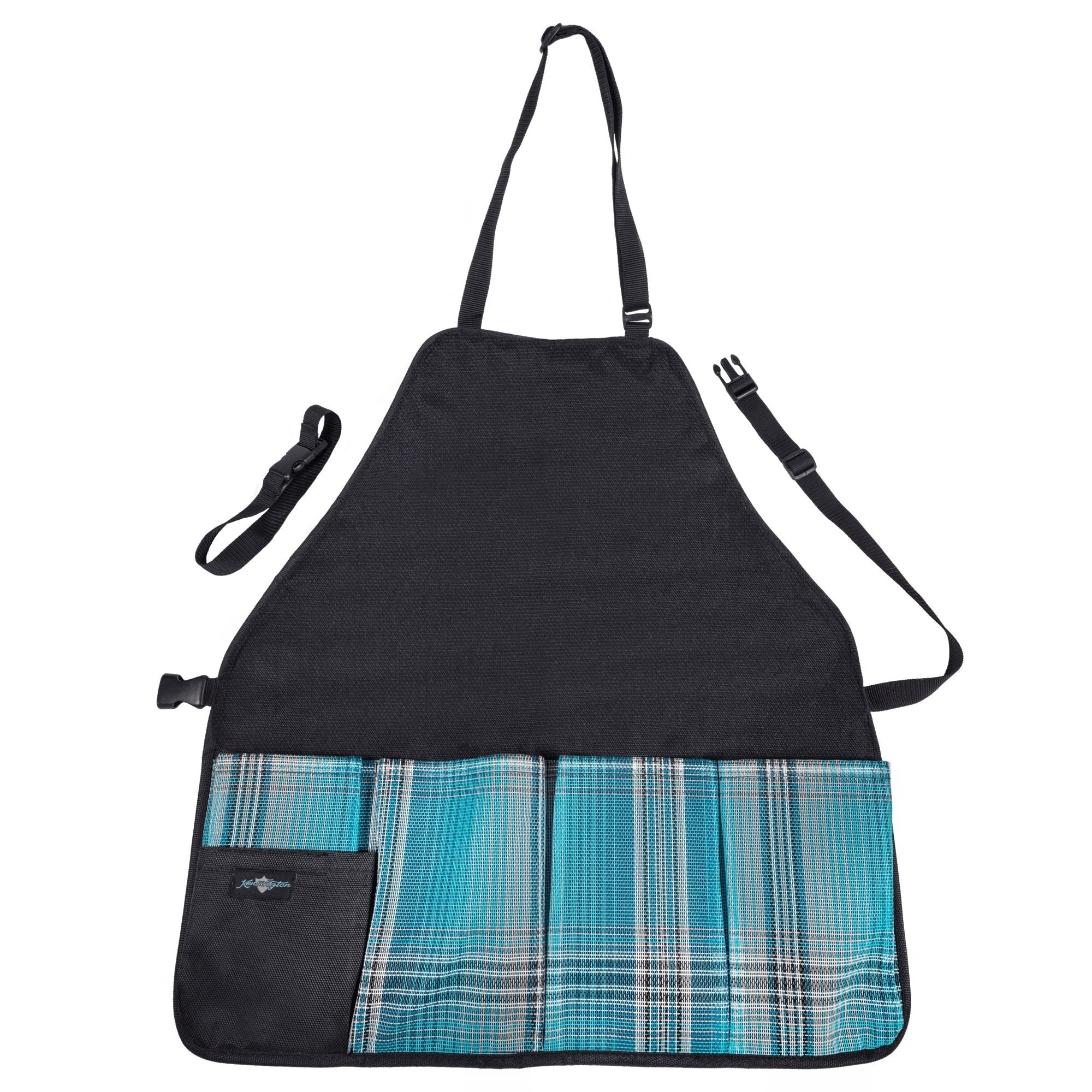 Kensington Grooming Apron Blue Ice Plaid