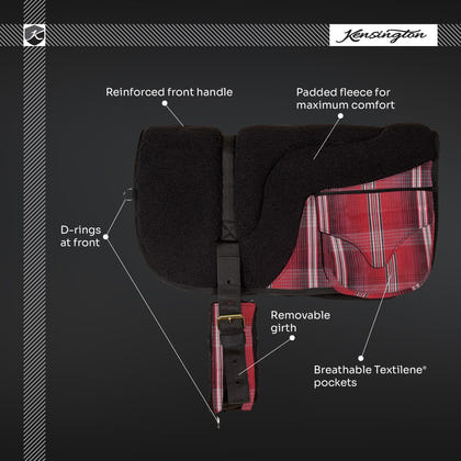 Kensington Fleece Bareback Pad with Pockets