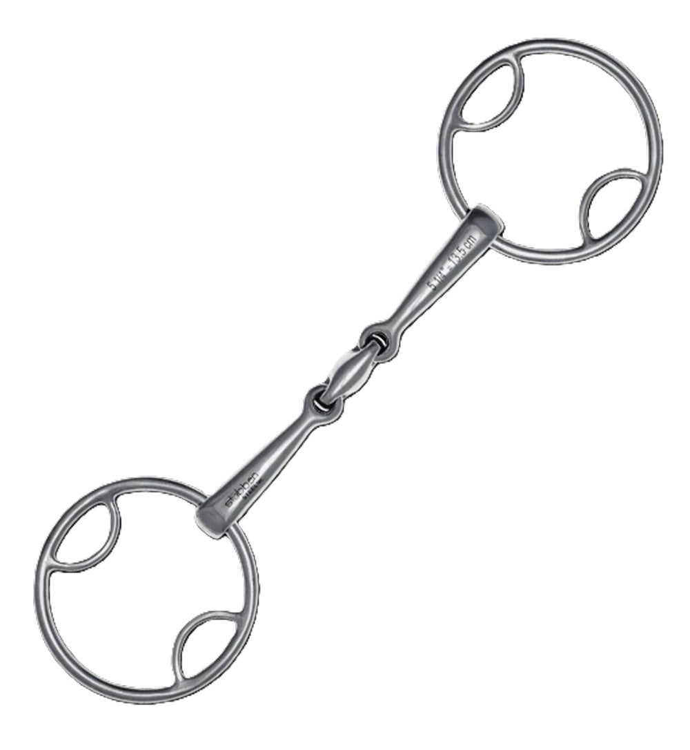 Stubben STEELtec EZ Control 4 in 1 Loose Ring Snaffle Bit