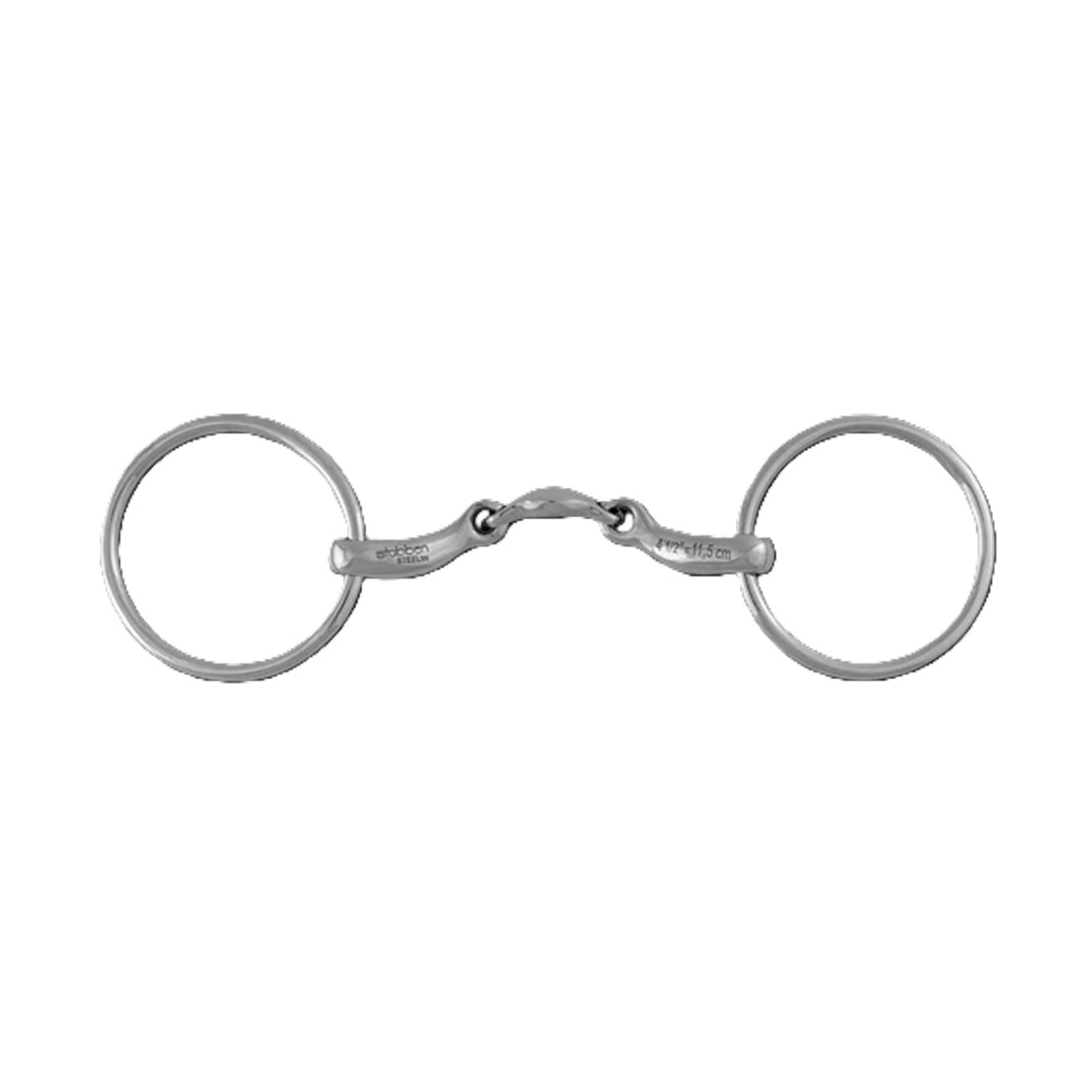 Stubben Anatomic Loose Ring Snaffle Bit with Flat Port Release
