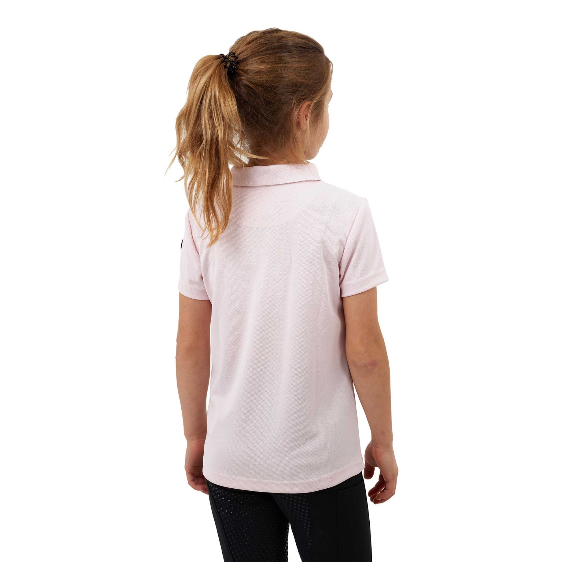 Horze Denise Kids Functional Short Sleeve Polo Shirt