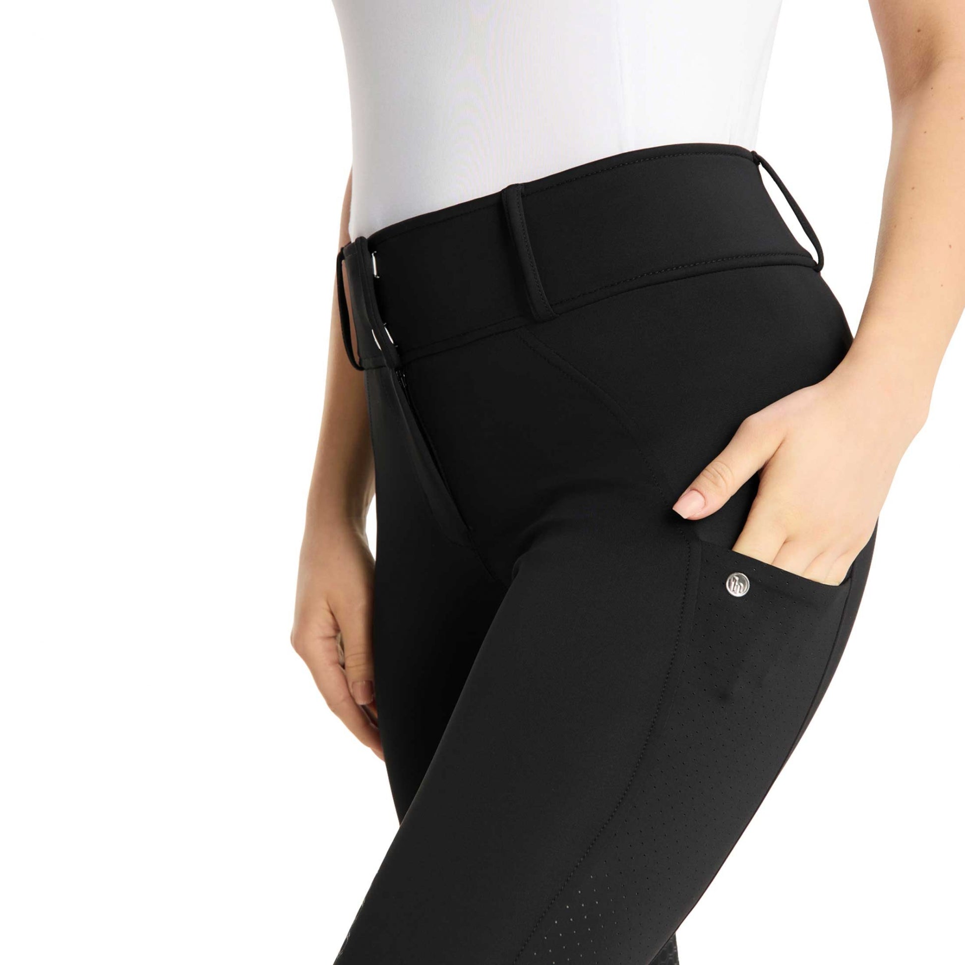 Horze Matilda Ladies Perforated Full Seat Breeches