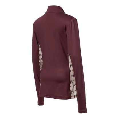 Equinavia Lena Kids Long Sleeve Quarter Zip Shirt