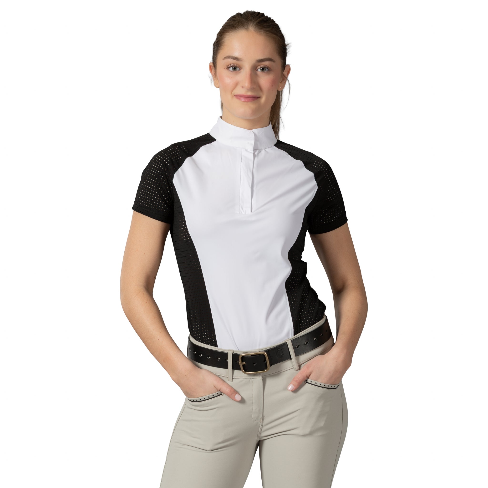 Equinavia Sara Ladies Perforated Short Sleeved Show Shirt