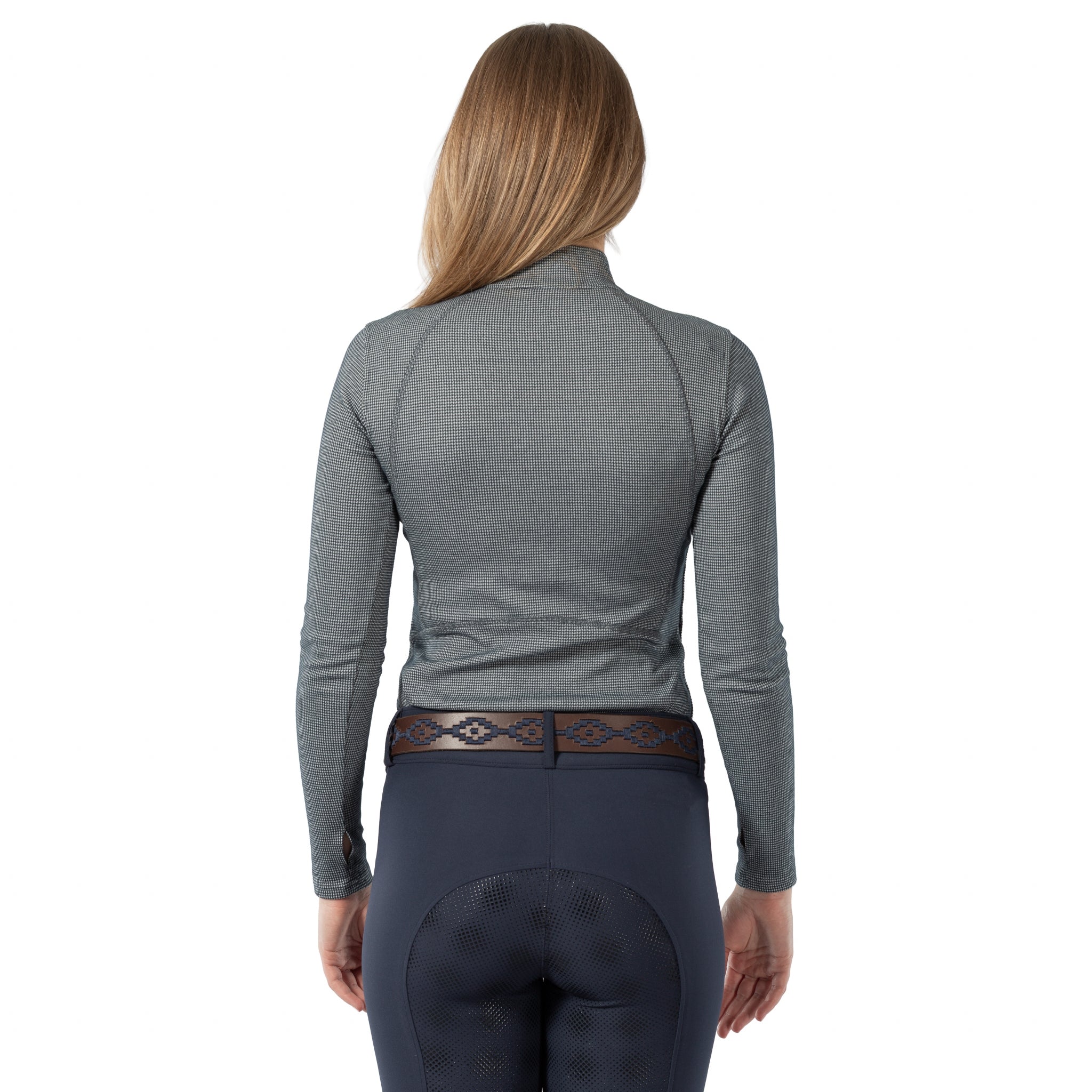Equinavia Lara Ladies Houndstooth Quarter Zip