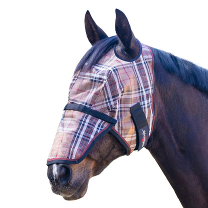 Kensington UV Fly Mask with Nose - Dual Ear & Forelock
