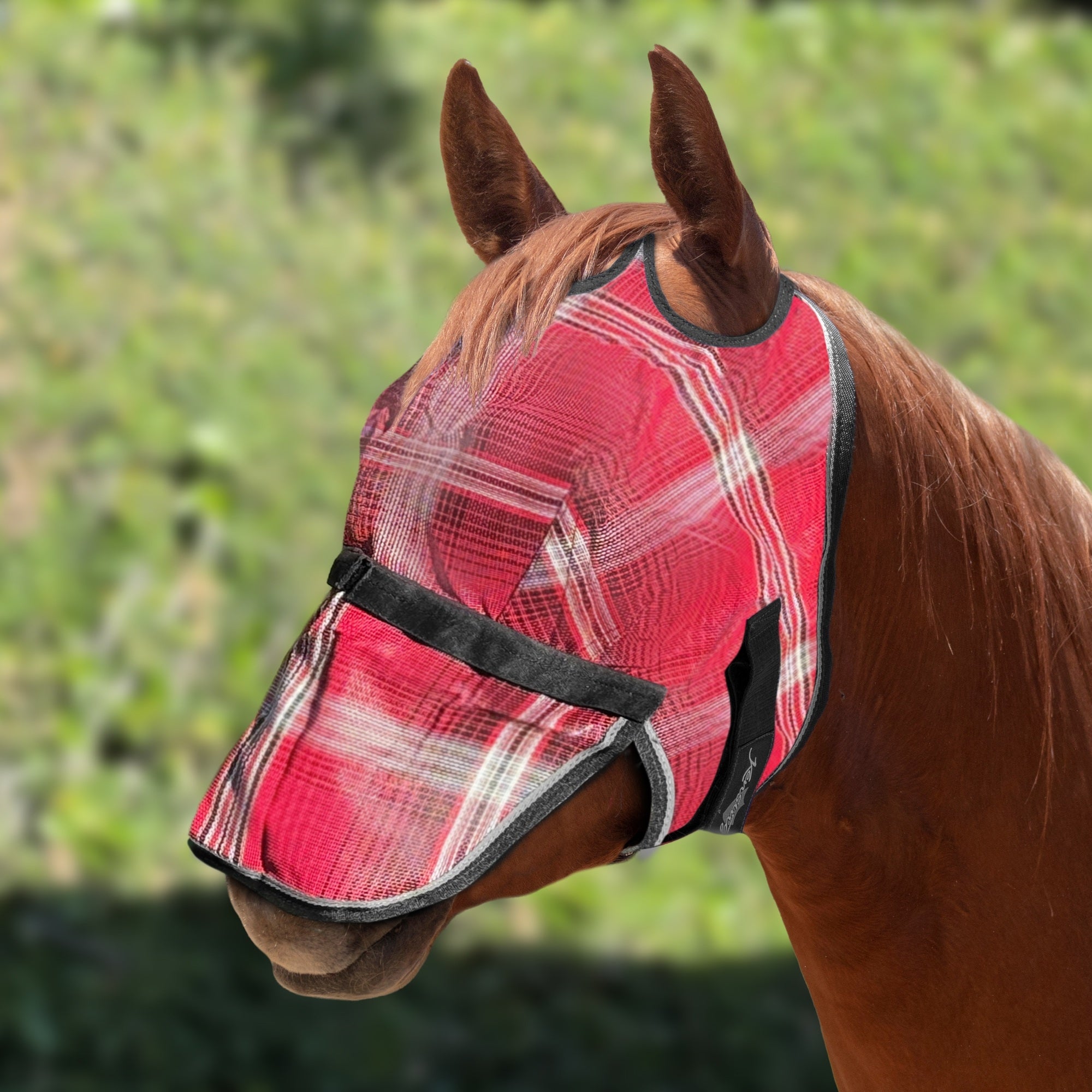 Kensington UV Fly Mask with Nose - Dual Ear & Forelock
