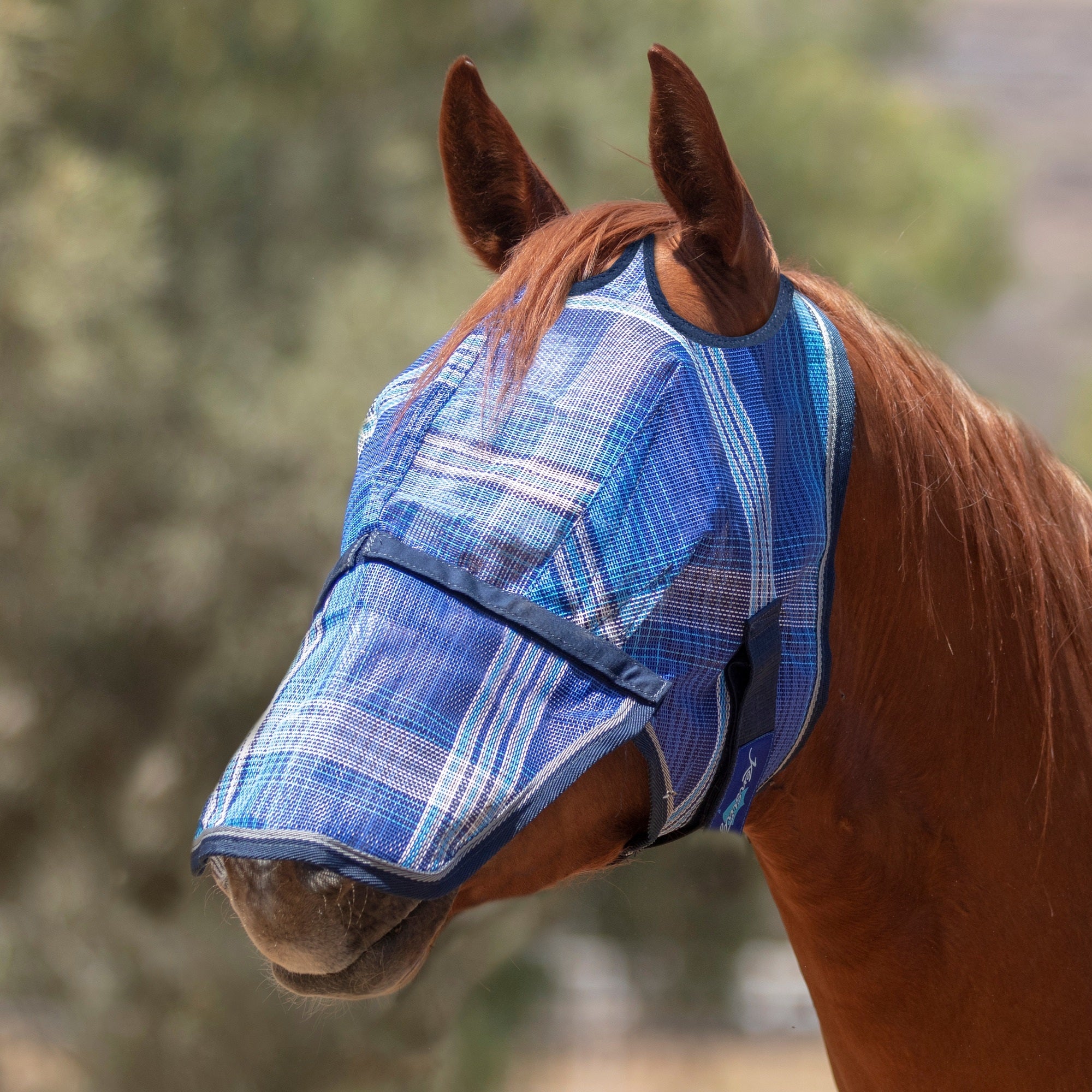 Kensington UV Fly Mask with Nose - Dual Ear & Forelock