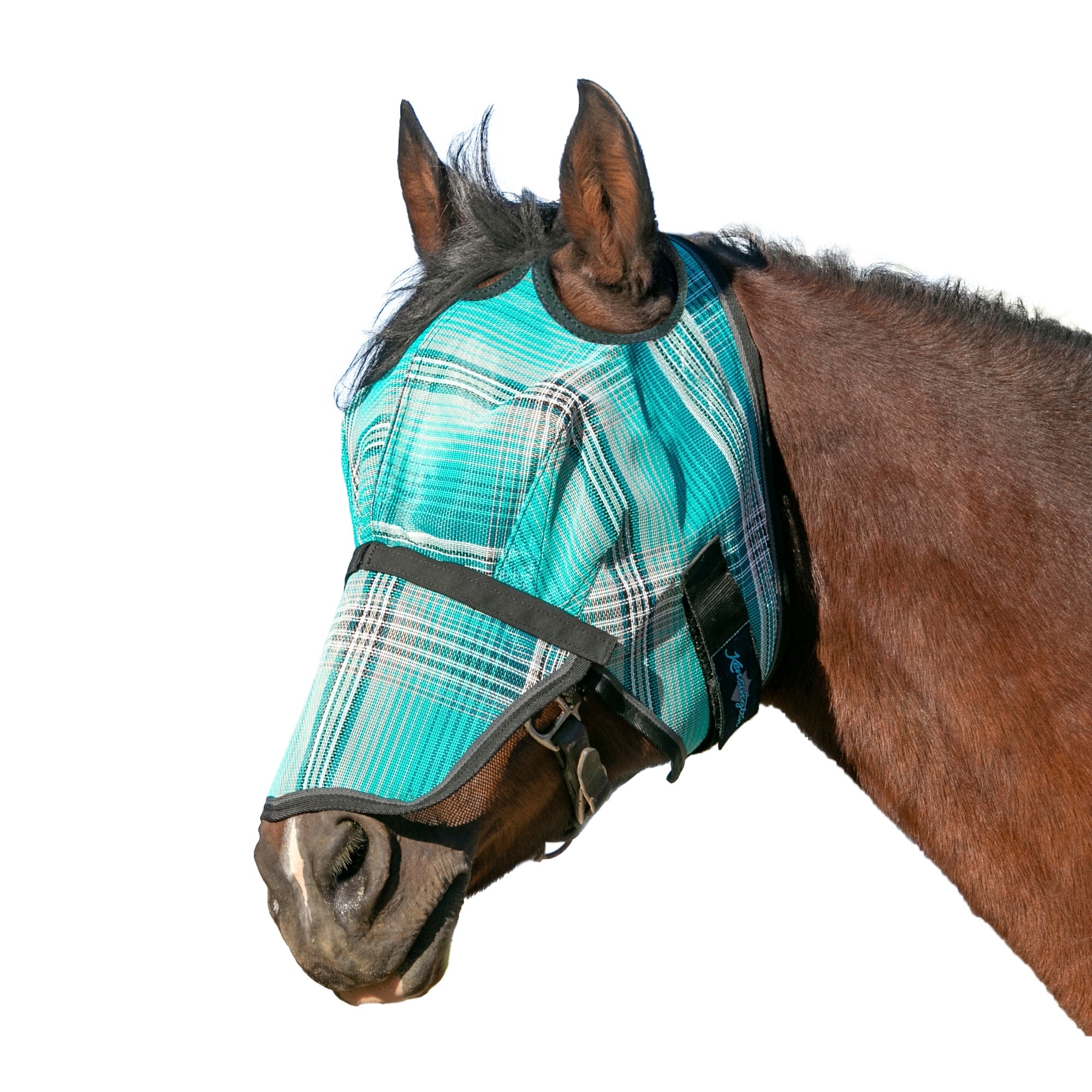 Kensington UV Fly Mask with Nose - Dual Ear & Forelock