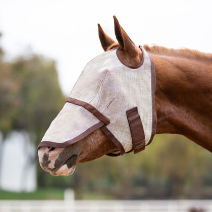 Kensington UV Fly Mask with Nose - Dual Ear & Forelock