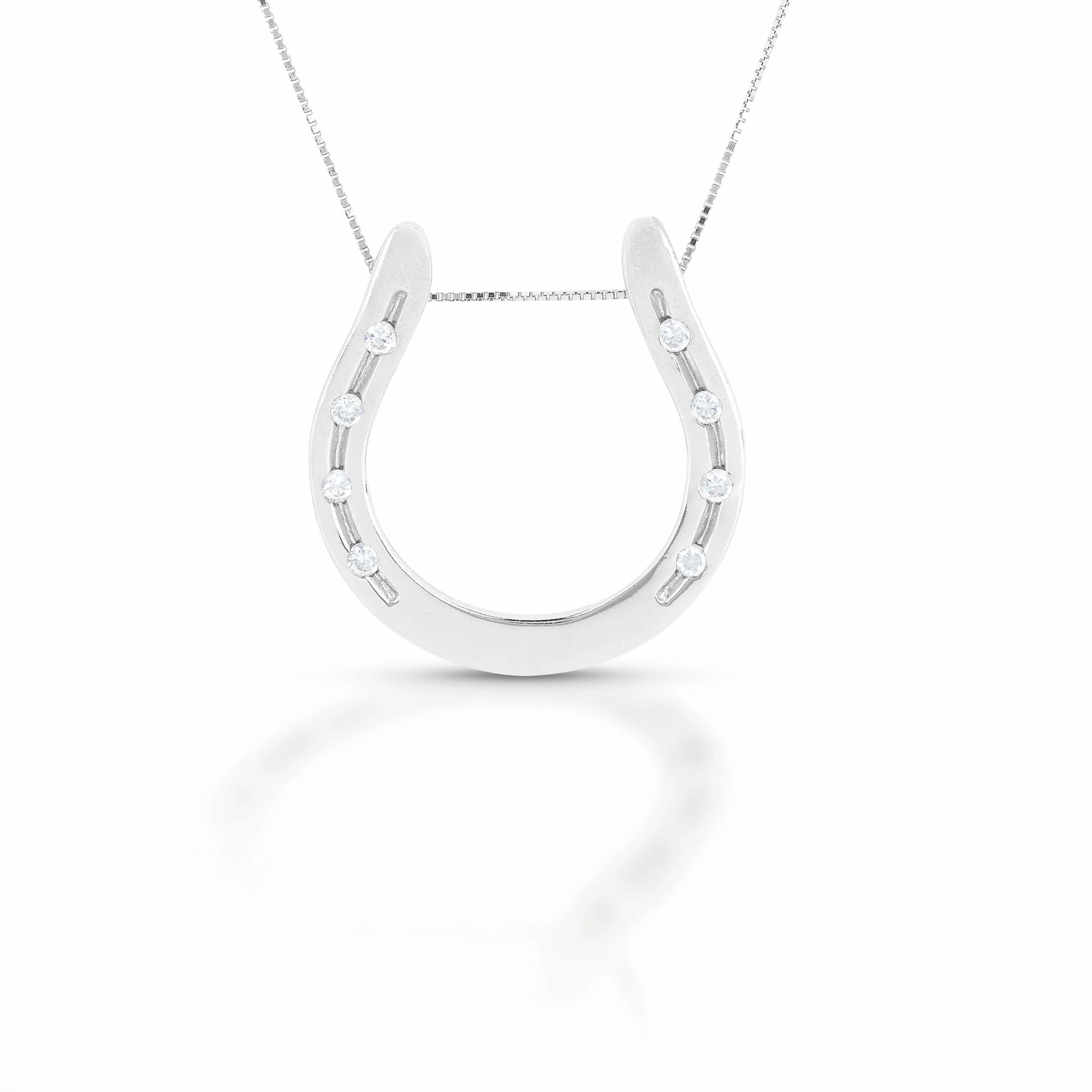 Equestrian Jewelry Wide Horseshoe Necklace