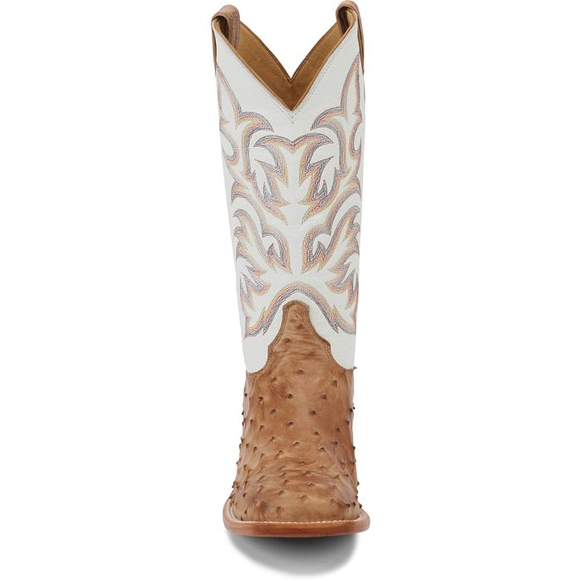 Justin Mens Pascoe 13" Full Quill Ostrich Boots