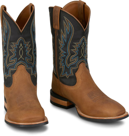 Justin Mens Rustle 11" Western Boots