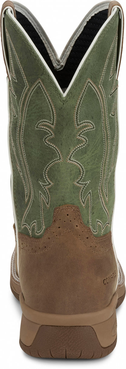 Justin Mens Nitread 11" Waterproof Nano Comp Toe Boots