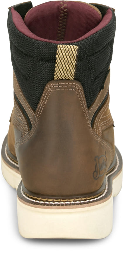 Justin Mens Bristol 6" Waterproof Steel Toe Boots
