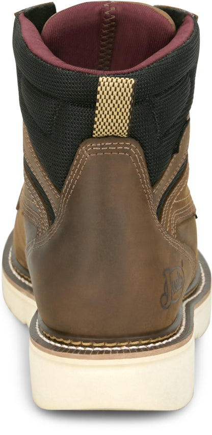 Justin Mens Bristol 6" Waterproof Steel Toe Boots