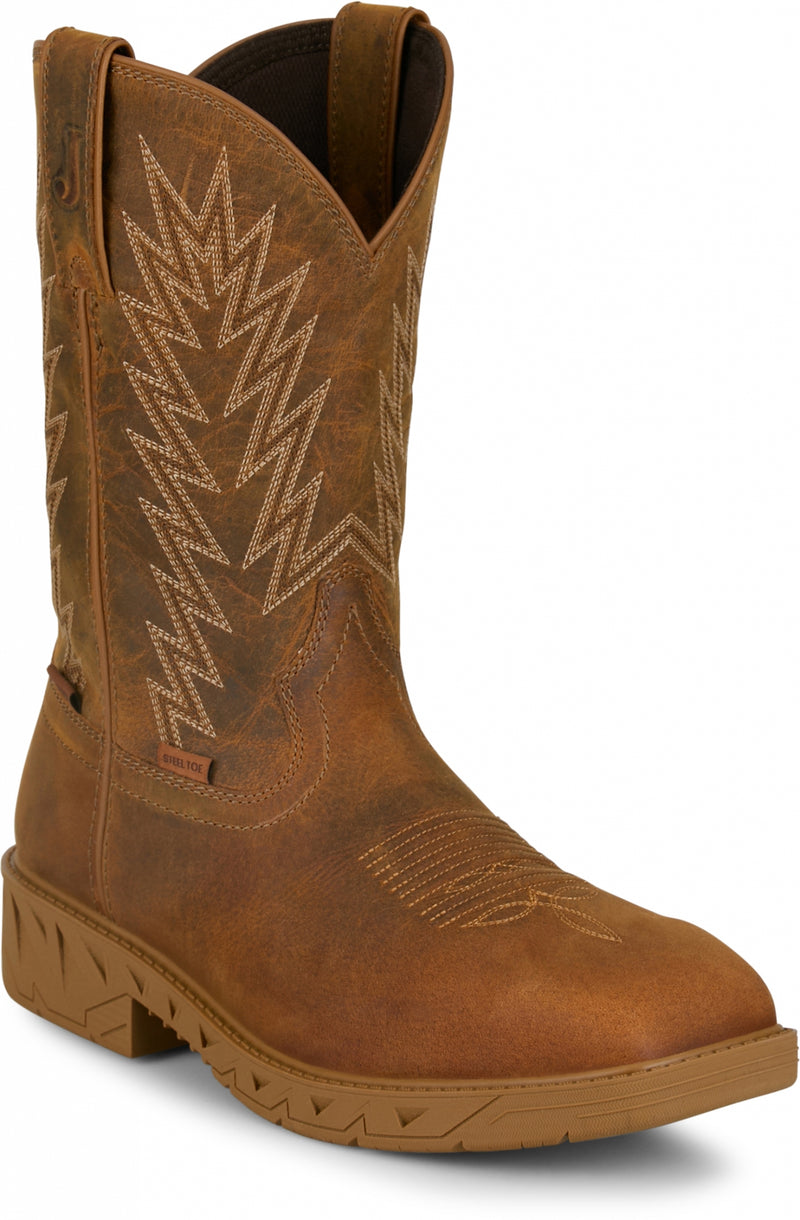 Justin Mens Blinder 11" Steel Toe Waterproof Boots