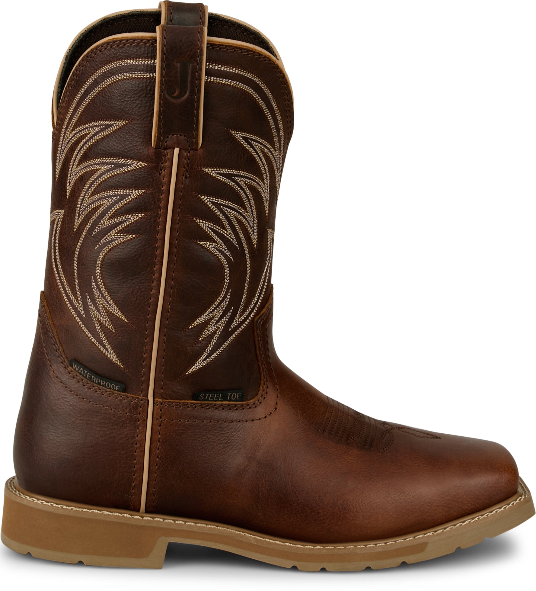 Justin Mens Daywork 11" Steel Toe Waterproof Boots
