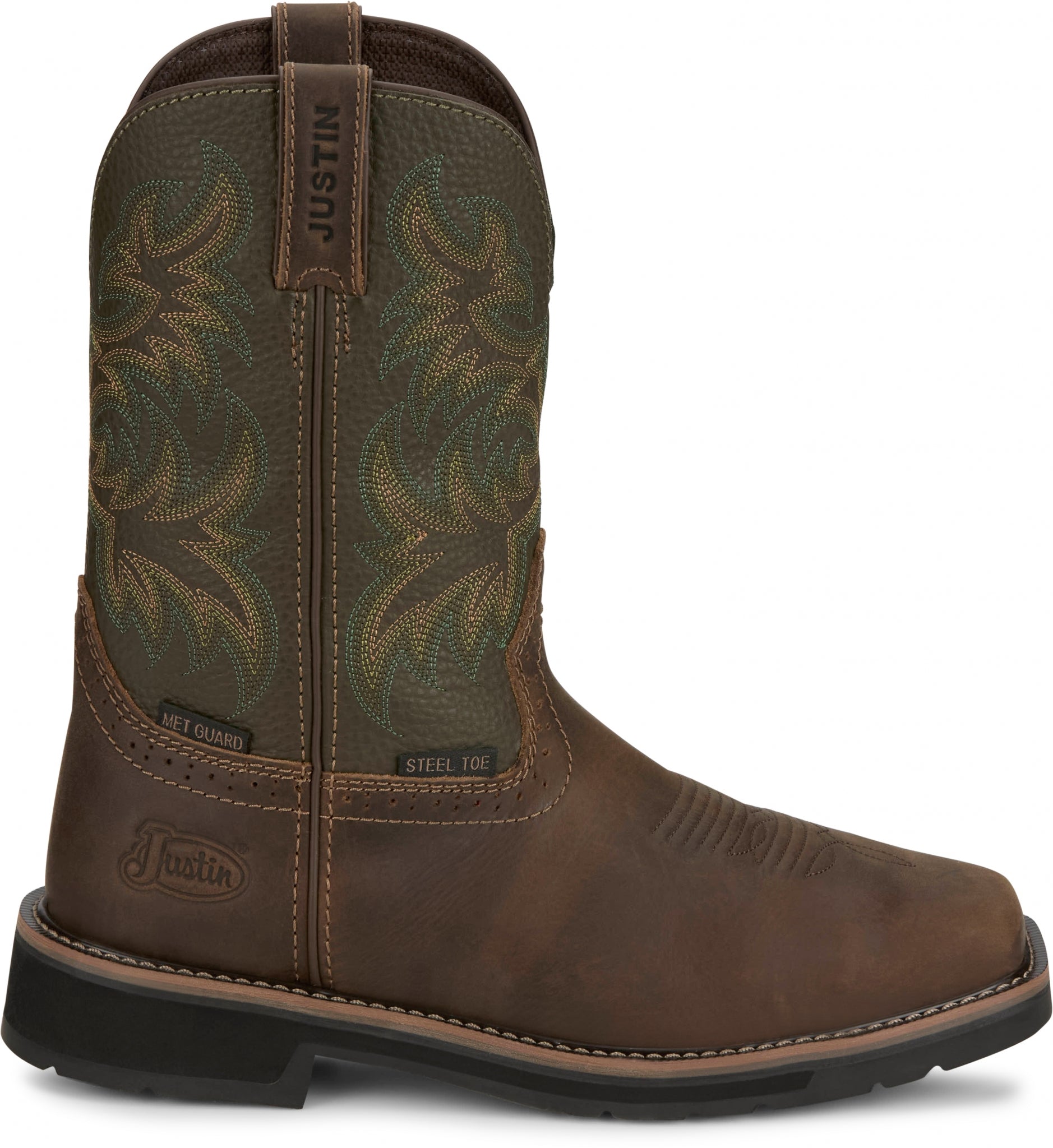Justin Mens Keavan 11" Met Guard Steel Toe Boots