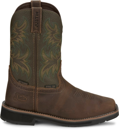 Justin Mens Keavan 11" Met Guard Steel Toe Boots