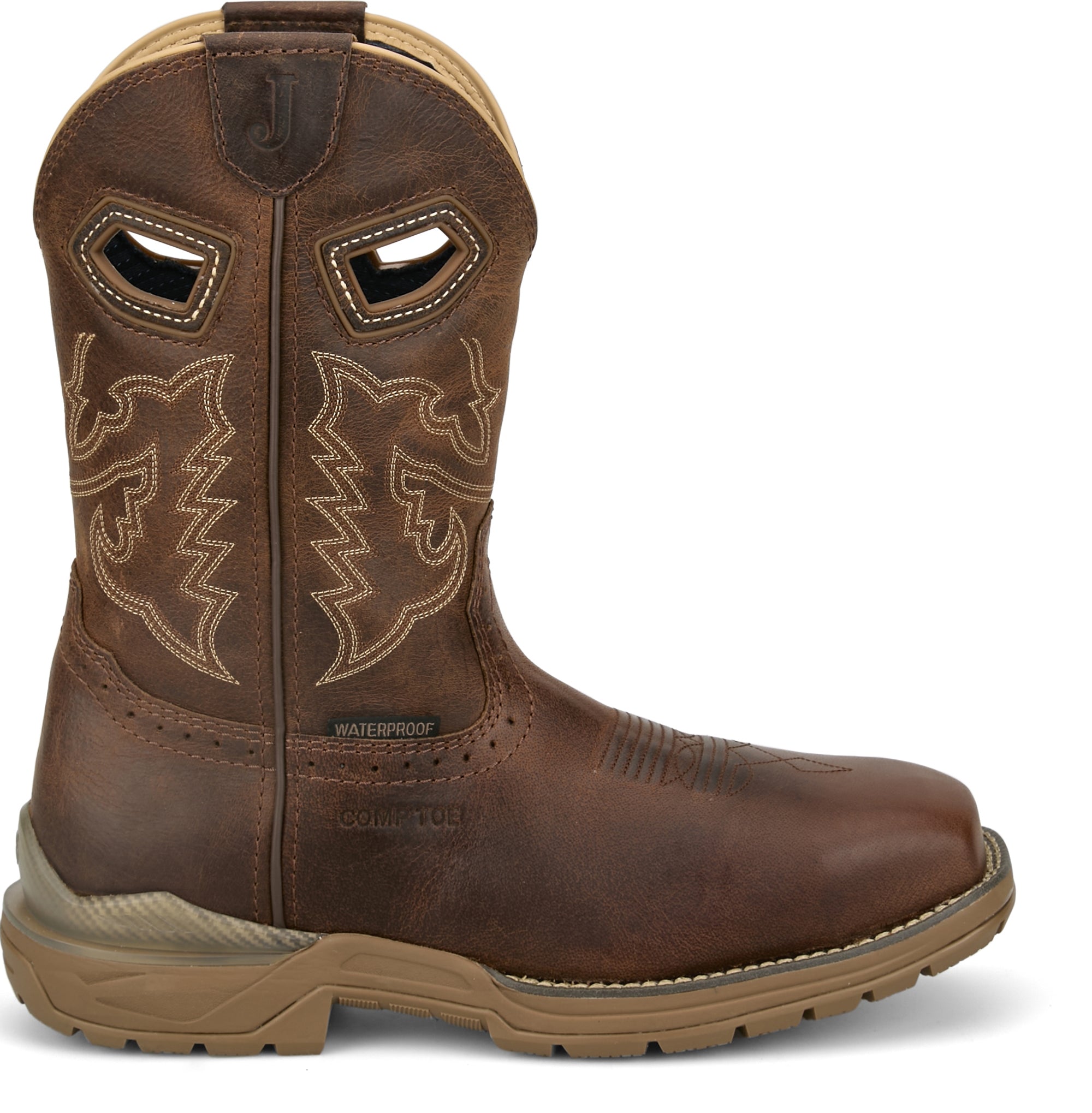 Justin Mens Oilpatch 11" Waterproof Comp Toe Boots