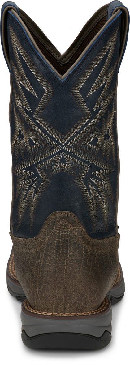 Tony Lama Mens Bartlett 11" Pull-On Steel Toe Work Boots