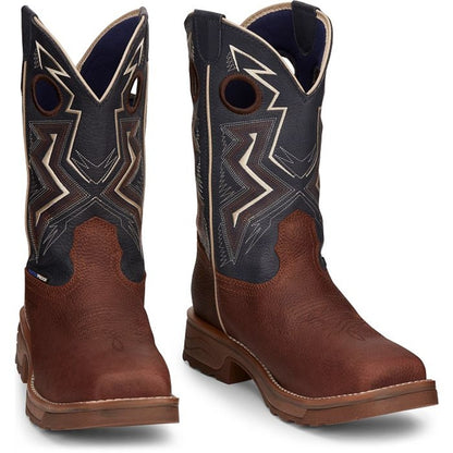Tony Lama Mens Force 11" Wide Square Composite Toe Waterproof Work Boots