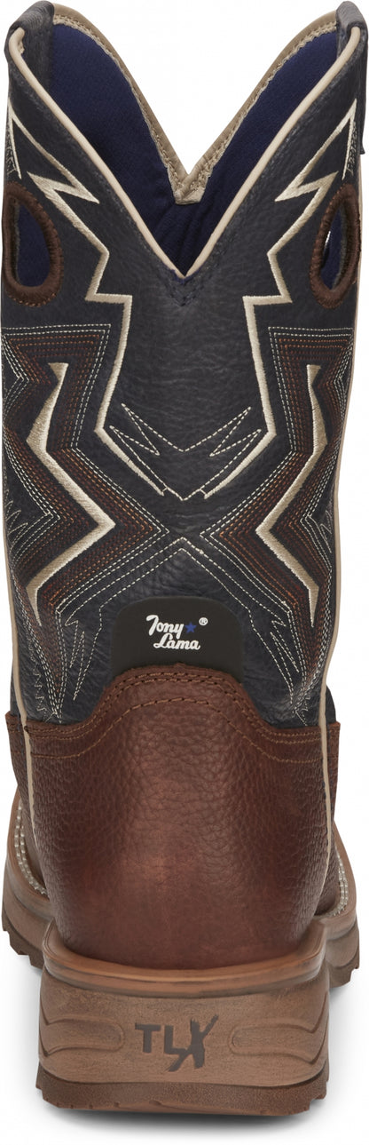 Tony Lama Mens Force 11" Wide Square Composite Toe Waterproof Work Boots