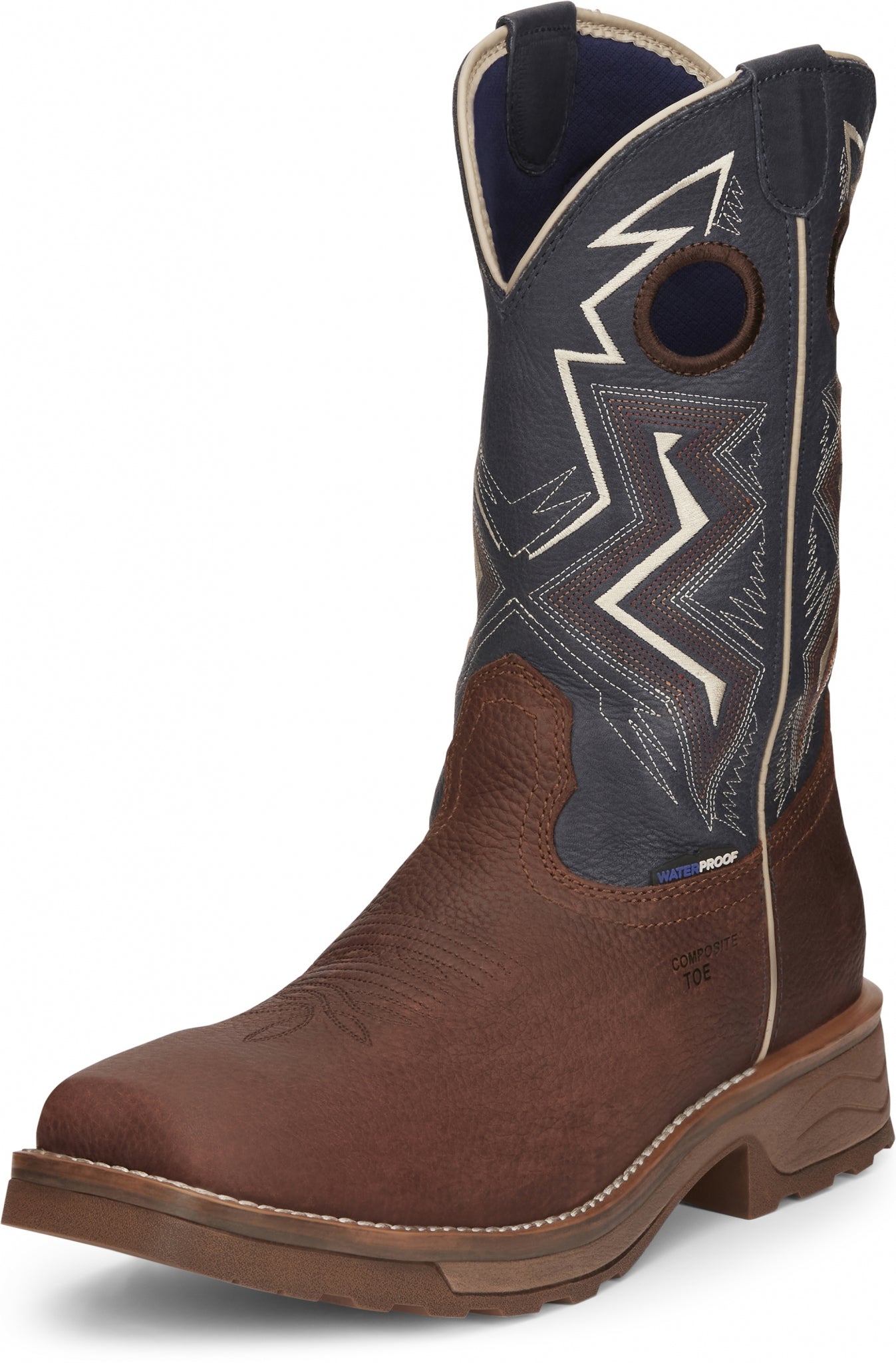 Tony Lama Mens Force 11" Wide Square Composite Toe Waterproof Work Boots