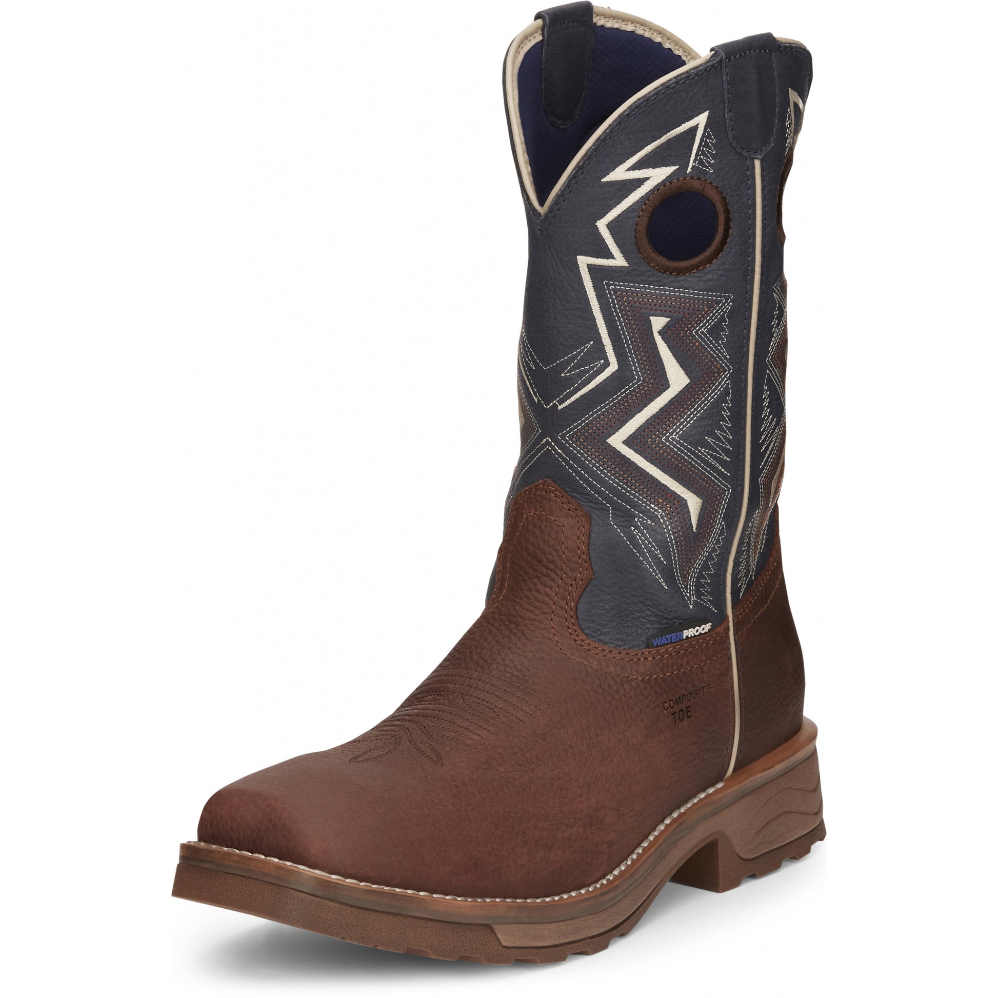 Tony Lama Mens Force 11" Wide Square Composite Toe Waterproof Work Boots