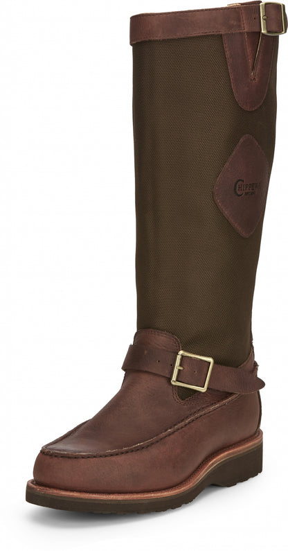 Chippewa Mens Cutter 17" Back Zip Snake Boots