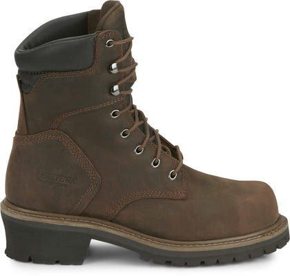 Chippewa Mens Hador 8" Steel Toe Logger Boots