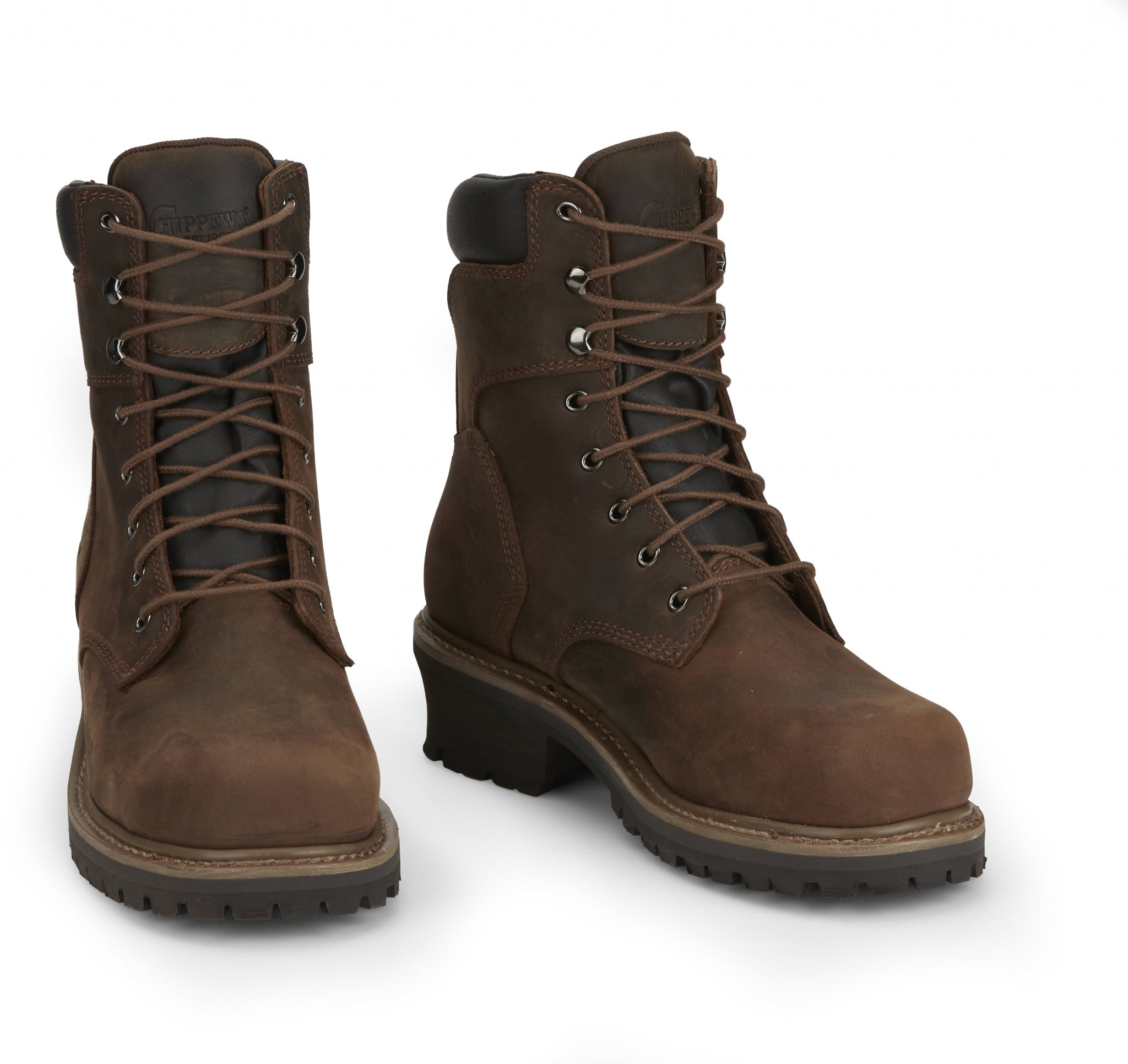 Chippewa Mens Hador 8" Steel Toe Logger Boots