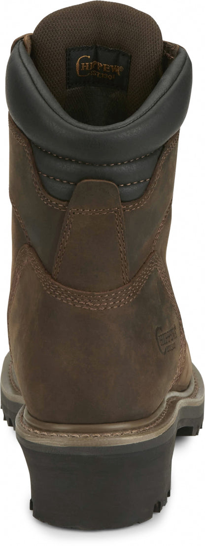 Chippewa Mens Hador 8" Steel Toe Logger Boots
