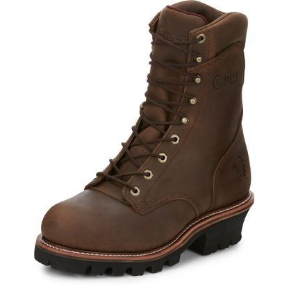 Chippewa Mens Super DNA 9" Waterproof Steel Toe Insulated Logger Boots