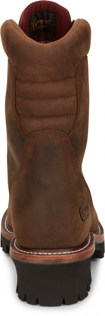 Chippewa Mens Super DNA 9" Waterproof Steel Toe Logger Boots