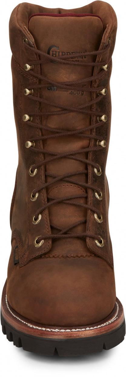 Chippewa Mens Super DNA 9" Waterproof Insulated Logger Boots