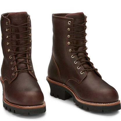 Chippewa Mens Paladin 8" Waterproof Insulated Steel Toe Logger Boots