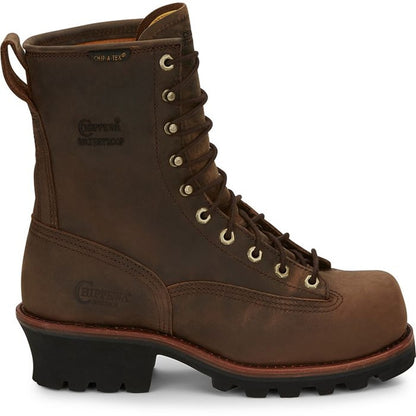 Chippewa Mens Paladin 8" Waterproof Steel Toe Logger Boots