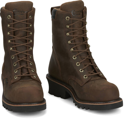 Chippewa Mens Valdor 8" Waterproof Comp Toe Logger Boots