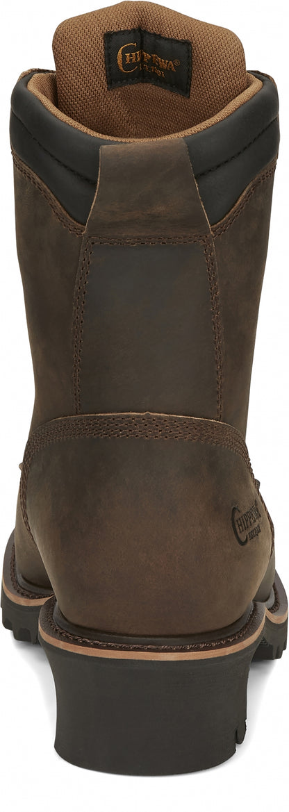 Chippewa Mens Valdor 8" Waterproof Comp Toe Insulated Logger Boots