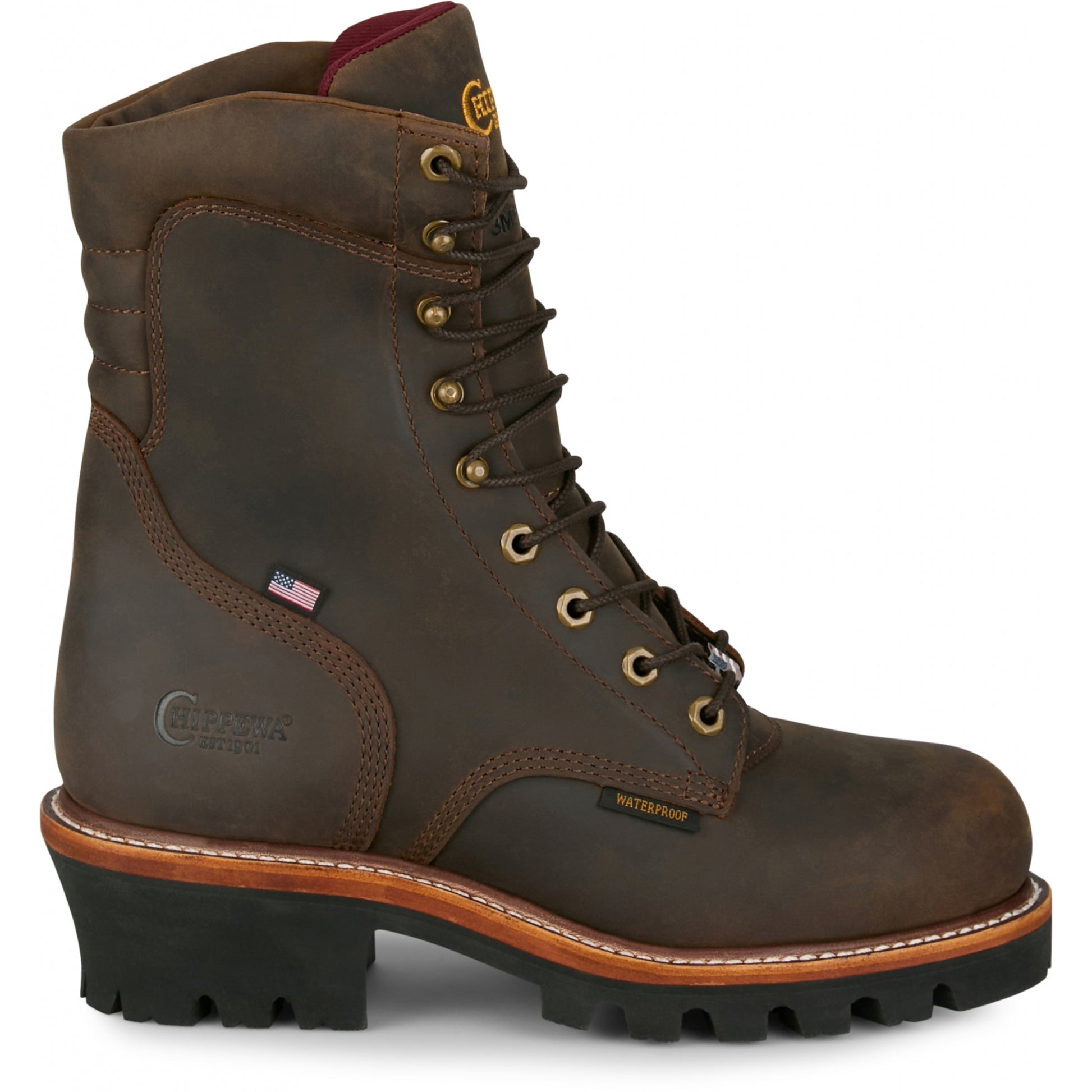 Chippewa Mens Super Logger 9" Waterproof Insulated Steel Toe Boots