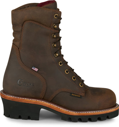 Chippewa Mens Super Logger 9" Waterproof Steel Toe Boots