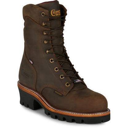 Chippewa Mens Super Logger 9" Waterproof Steel Toe Boots