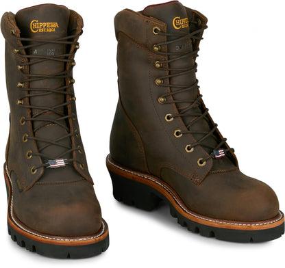 Chippewa Mens Super Logger 9" Waterproof Insulated Boots