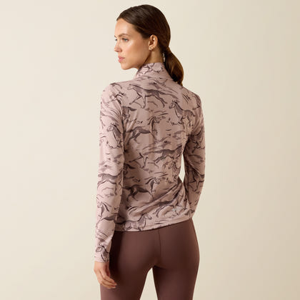 Ariat LunaVeil Ladies 1/2 Zip Baselayer Print